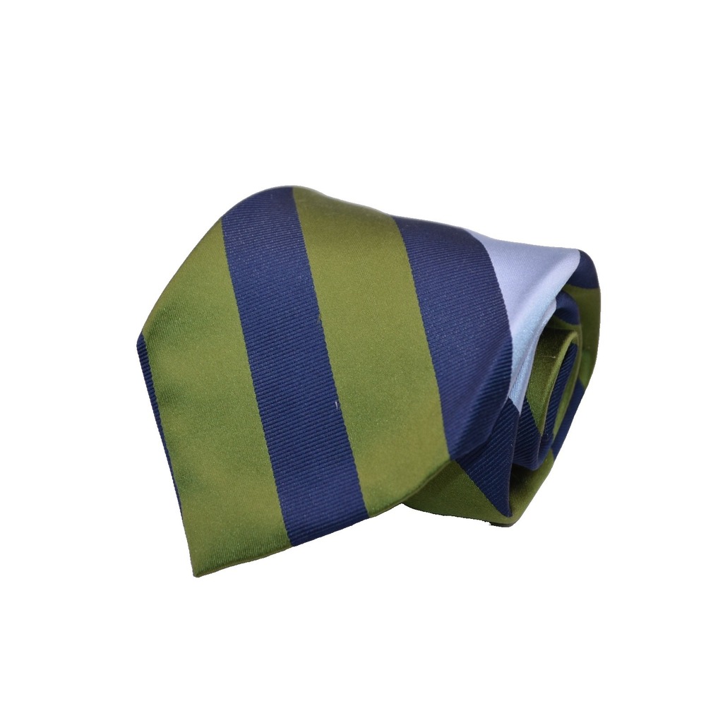 Peter Millar Tie Mens Blue Paisley Hand Folded Neck Tie
